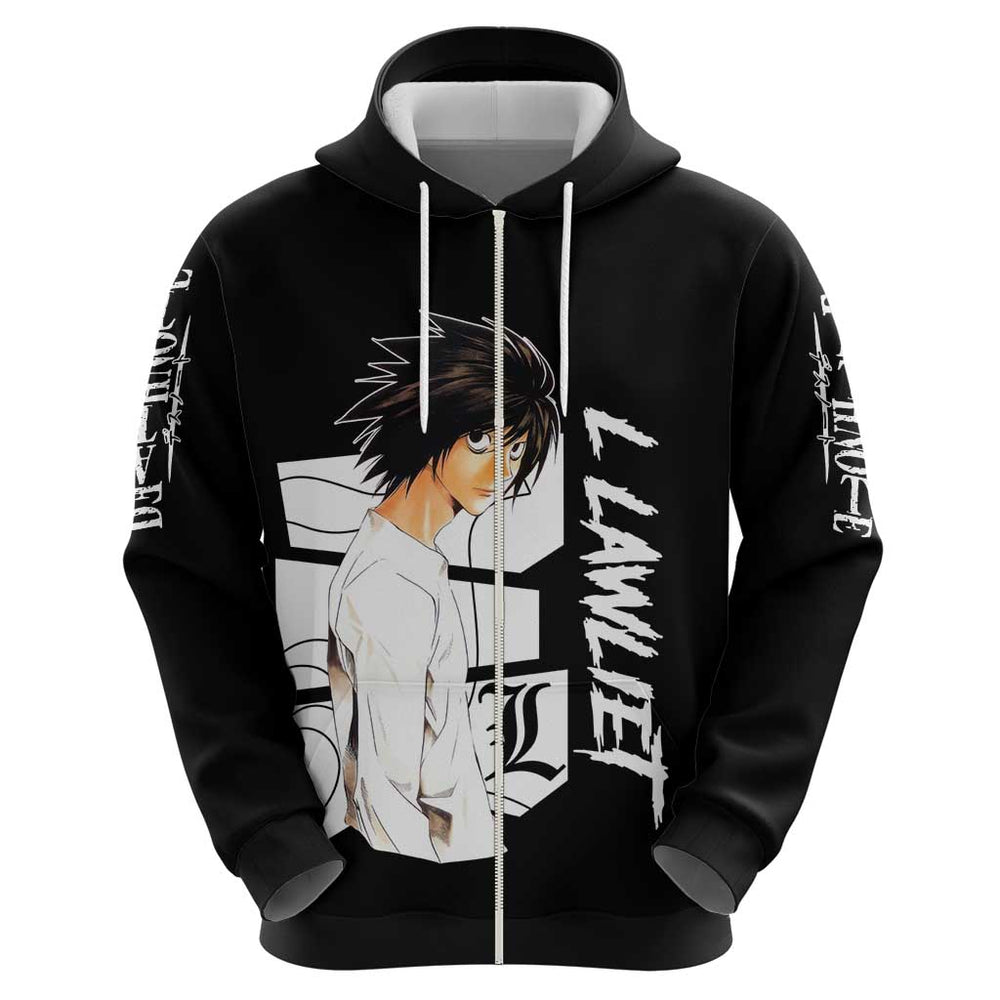 L Lawliet - Death Note Hoodie Anime Style L Lawliet - Death Note Hoodie Anime Style