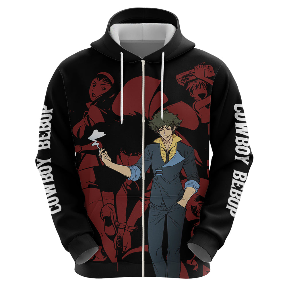 Bebop - Cowboy Bebop Hoodie Anime Mix Manga Style Bebop - Cowboy Bebop Hoodie Anime Mix Manga Style