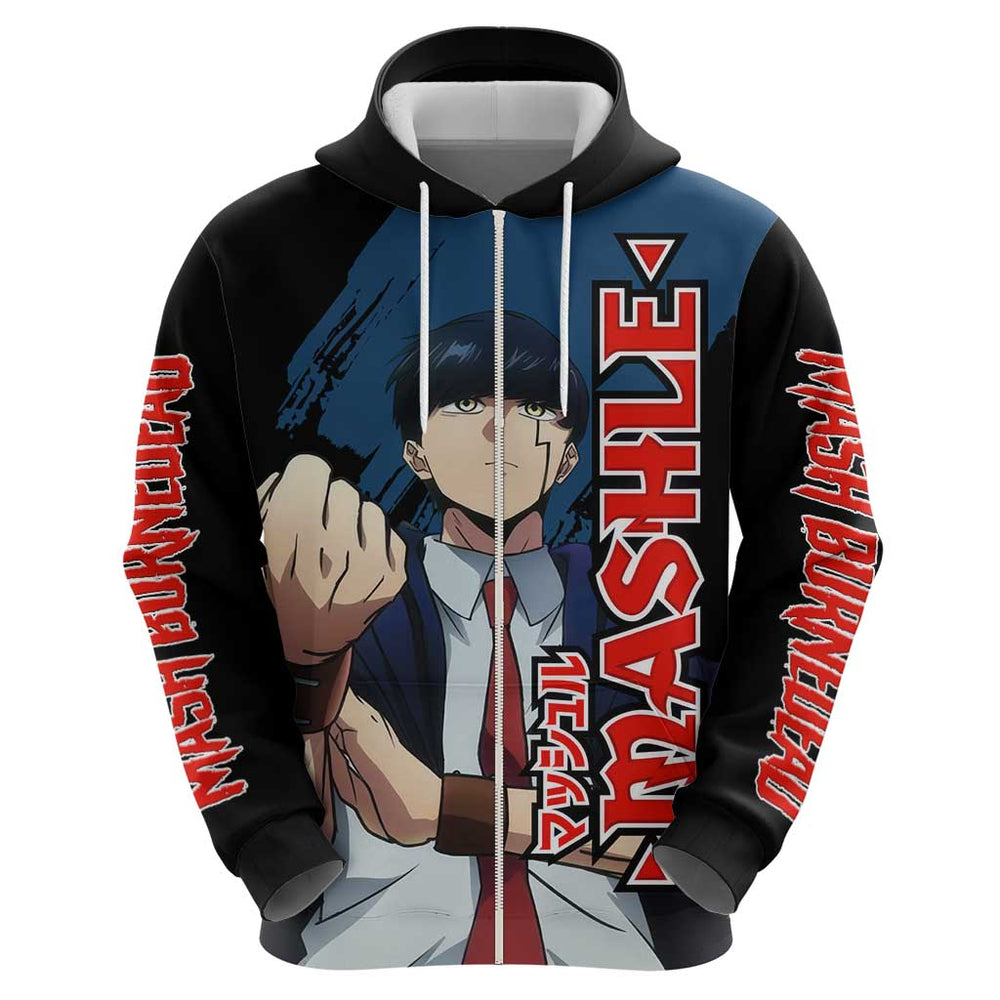 Mash Burnedead - Magic And Muscles Hoodie Anime Style Mash Burnedead - Magic And Muscles Hoodie Anime Style