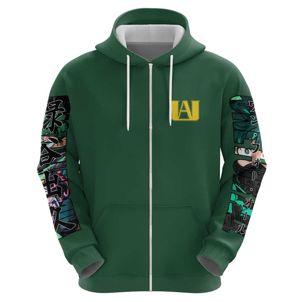 Midoriya Izuku My Hero Academia Hoodie Anime Style Midoriya Izuku My Hero Academia Hoodie Anime Style