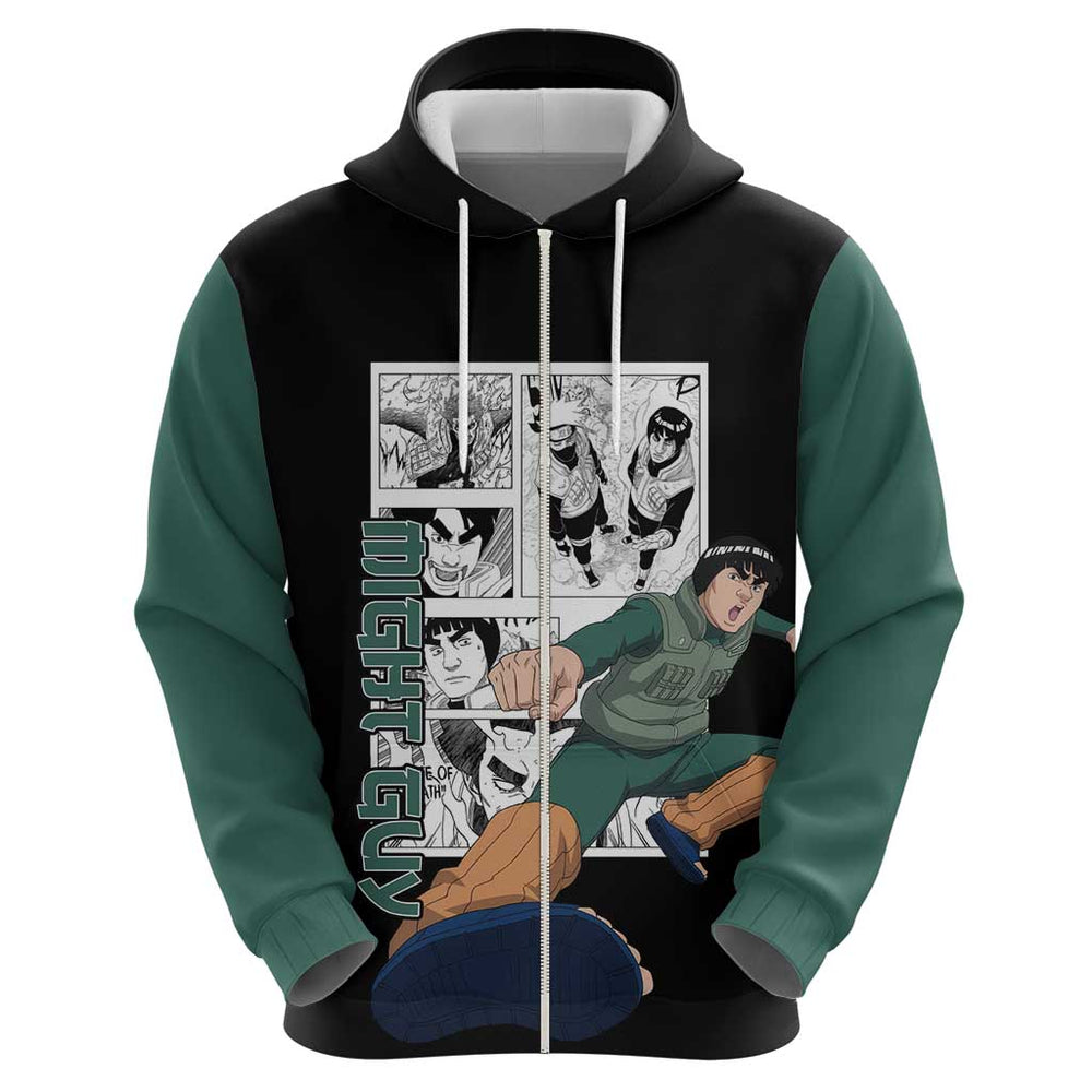 Might Guy - Naruto Hoodie Anime Mix Manga Style Might Guy - Naruto Hoodie Anime Mix Manga Style