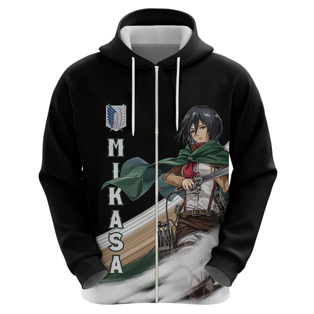 Mikasa Ackerman - Attack On Titan Hoodie Anime Style Mikasa Ackerman - Attack On Titan Hoodie Anime Style