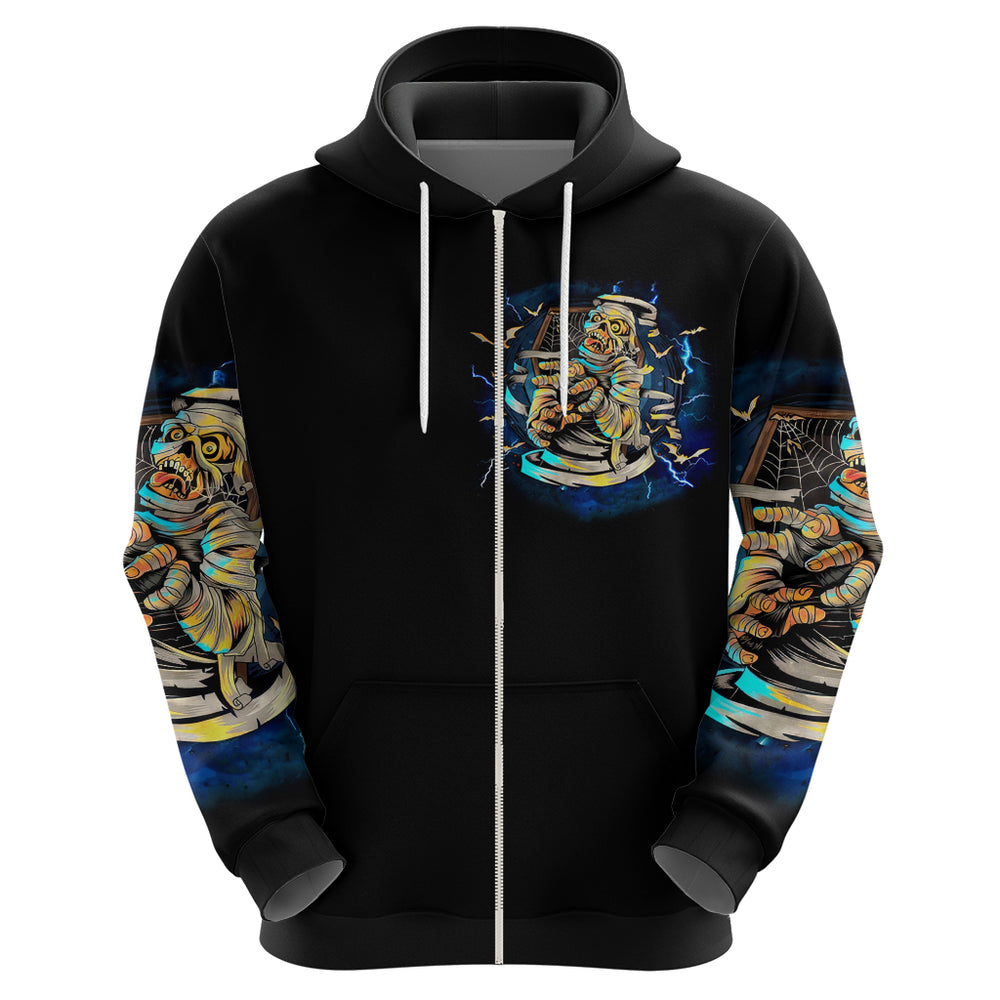 Mummy Skull Hoodie I'm Going To Hell to Pick You Up DT01 Mummy Skull Hoodie I'm Going To Hell to Pick You Up DT01