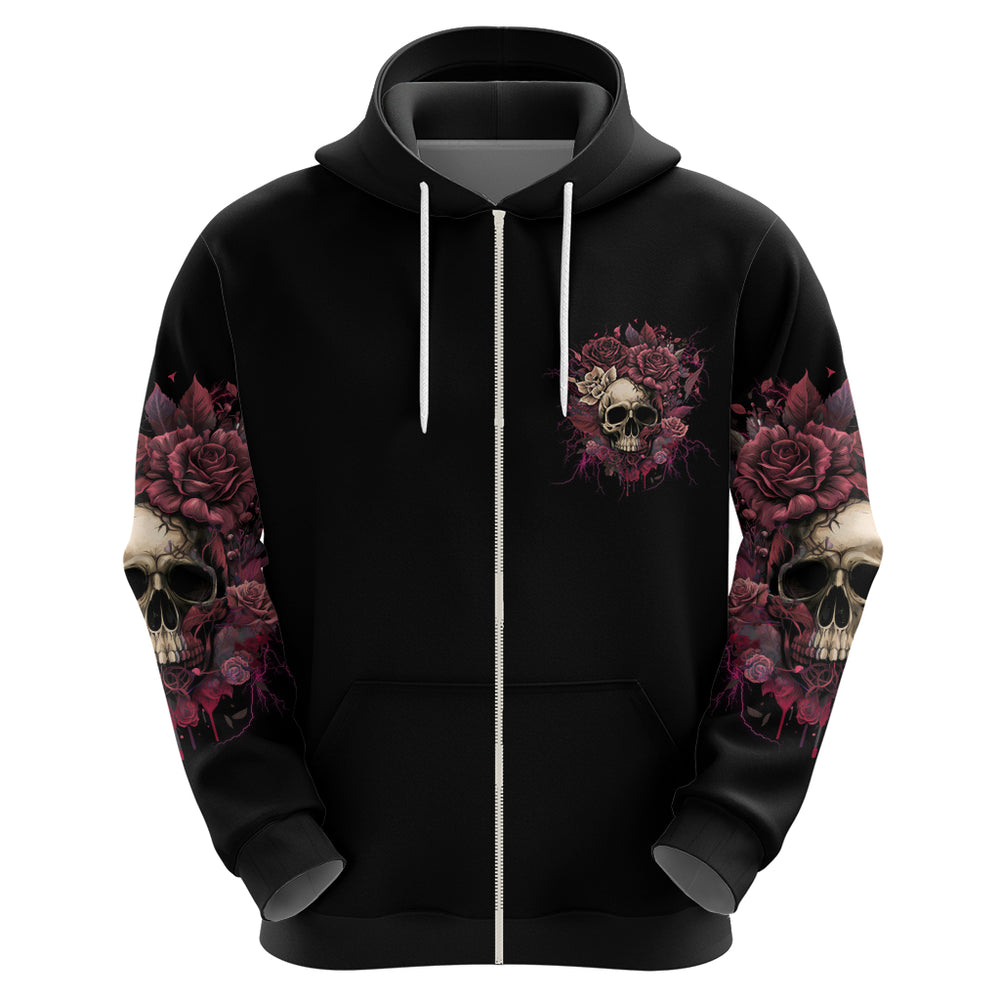 My Give A F Rose Skull Hoodie My Give A F Rose Skull Hoodie