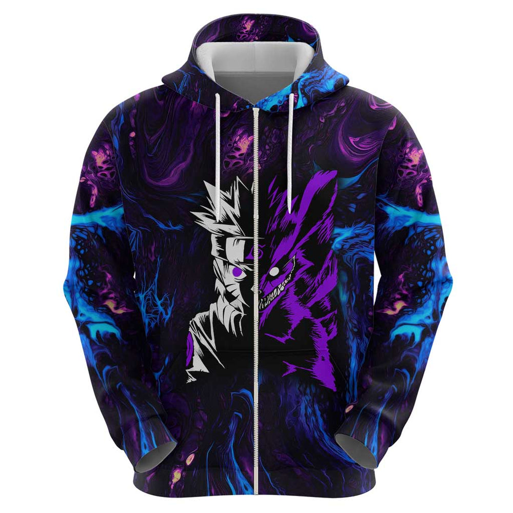 Naruto Awakened Beast Hoodie Anime Style Naruto Awakened Beast Hoodie Anime Style
