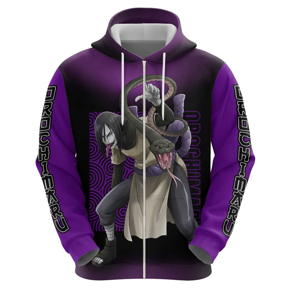 Orochimaru - Naruto Hoodie Anime Style Orochimaru - Naruto Hoodie Anime Style