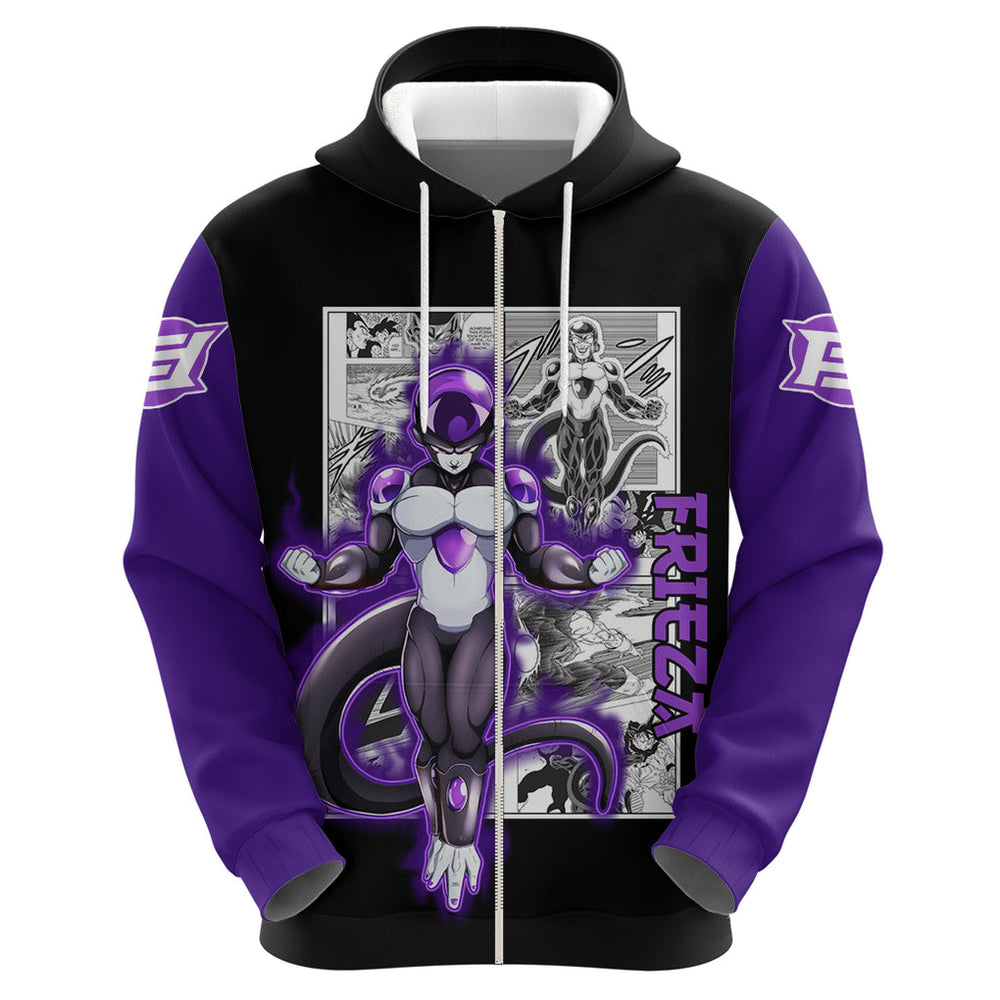 Black Frieza Hoodie Dragon Ball Mix Anime Manga Black Frieza Hoodie Dragon Ball Mix Anime Manga