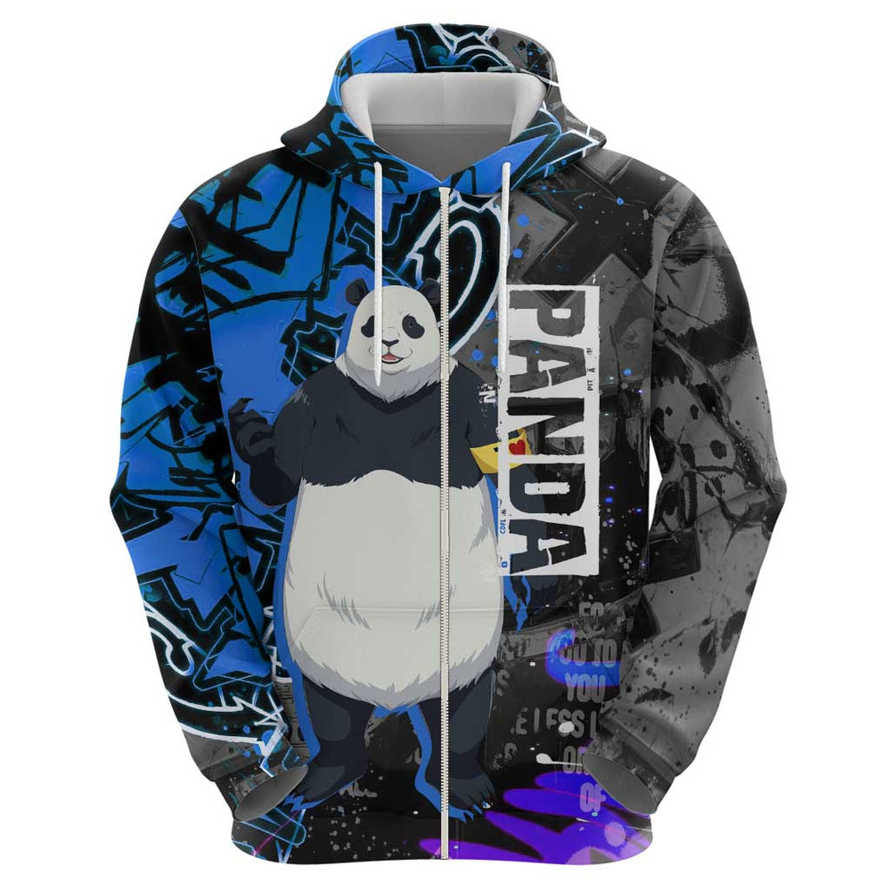 Panda Jujutsu Kaisen Hoodie Urban Graffiti Street Art Style Panda Jujutsu Kaisen Hoodie Urban Graffiti Street Art Style