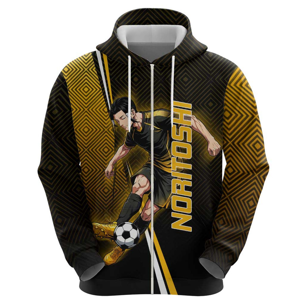 Personalized Noritoshi Kamo Jujutsu Kaisen Hoodie Anime Soccer Theme with Yellow Geometric Design Personalized Noritoshi Kamo Jujutsu Kaisen Hoodie Anime Soccer Theme with Yellow Geometric Design