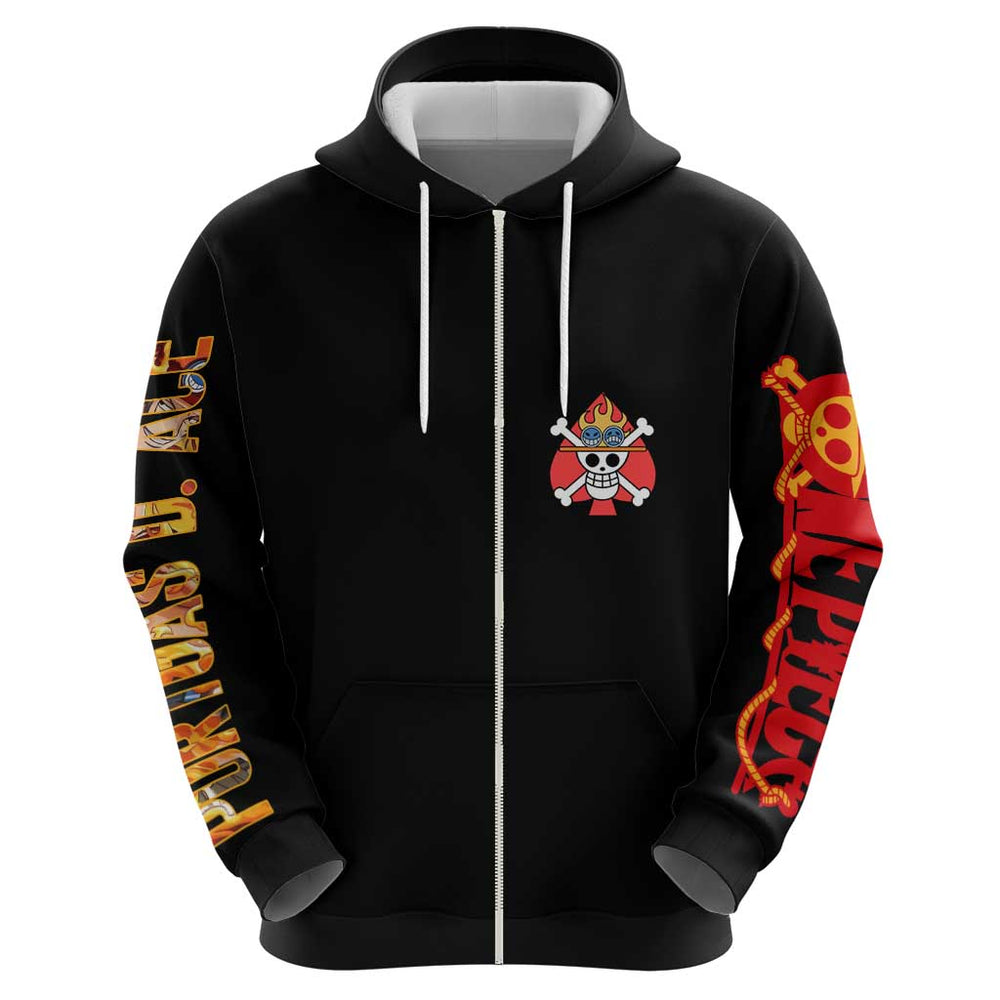 Portgas D. Ace V2 One Piece Hoodie Anime Style Portgas D. Ace V2 One Piece Hoodie Anime Style