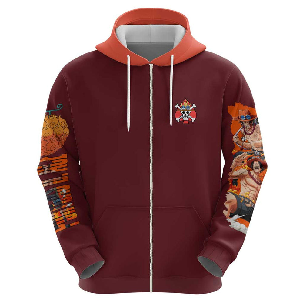 Portgas D. Ace V3 One Piece Hoodie Japan Anime Style Portgas D. Ace V3 One Piece Hoodie Japan Anime Style