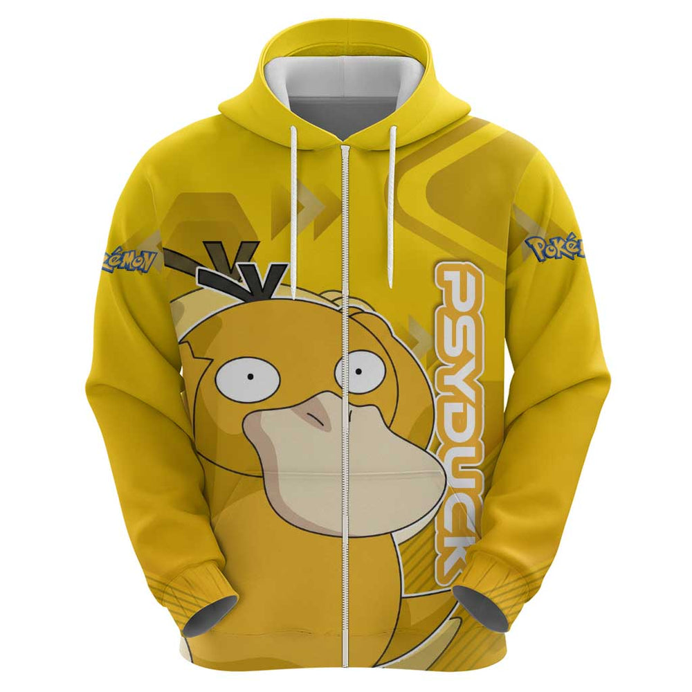 Psyduck Pok Hoodie Confused Yellow Cartoon Vector Style Psyduck Pok Hoodie Confused Yellow Cartoon Vector Style