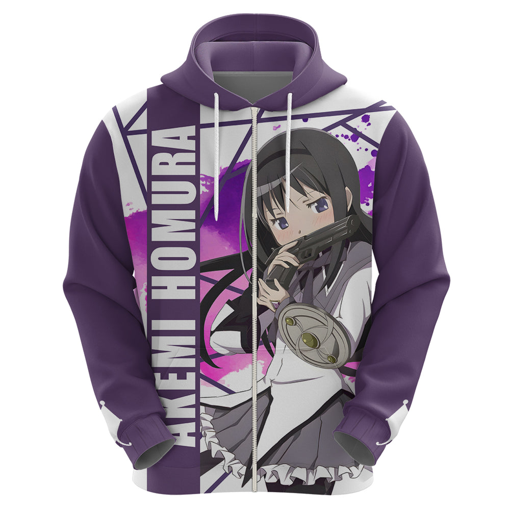 Puella Magi Madoka Magica Hoodie Akemi Homura Puella Magi Madoka Magica Hoodie Akemi Homura