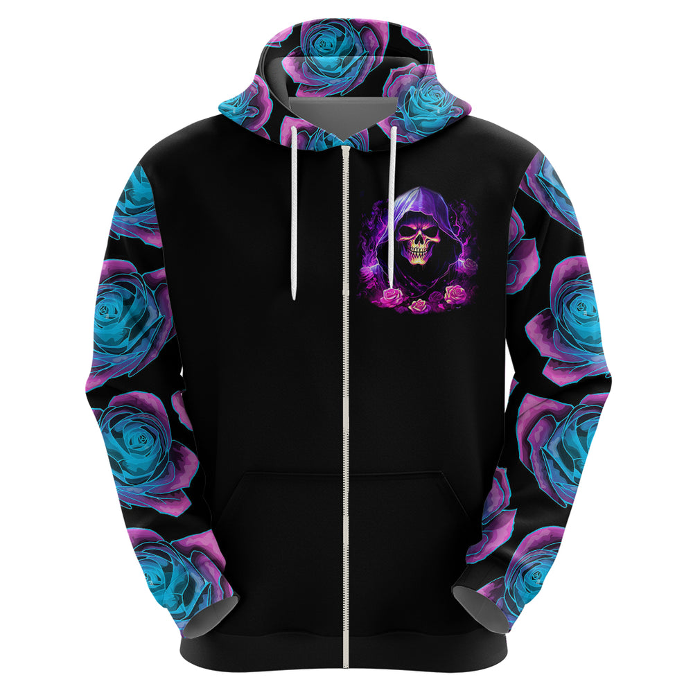 Purple Skull Hoodie I Talk I Smile But Be Carefull When I SIlent DT01 Purple Skull Hoodie I Talk I Smile But Be Carefull When I SIlent DT01