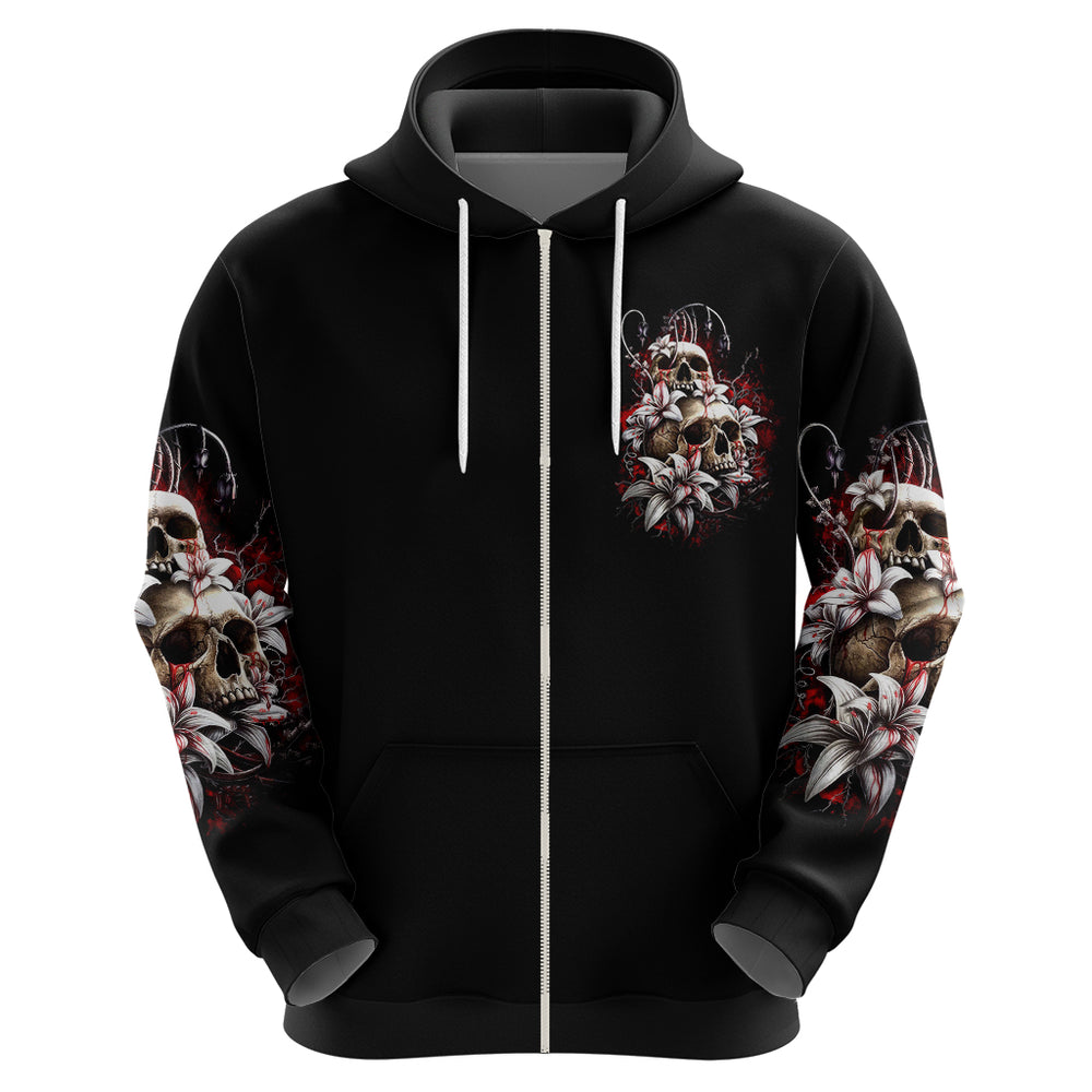 Blood Skull Hoodie I Hold A Angel And Crazy Lady It Your Choice DT01 Blood Skull Hoodie I Hold A Angel And Crazy Lady It Your Choice DT01