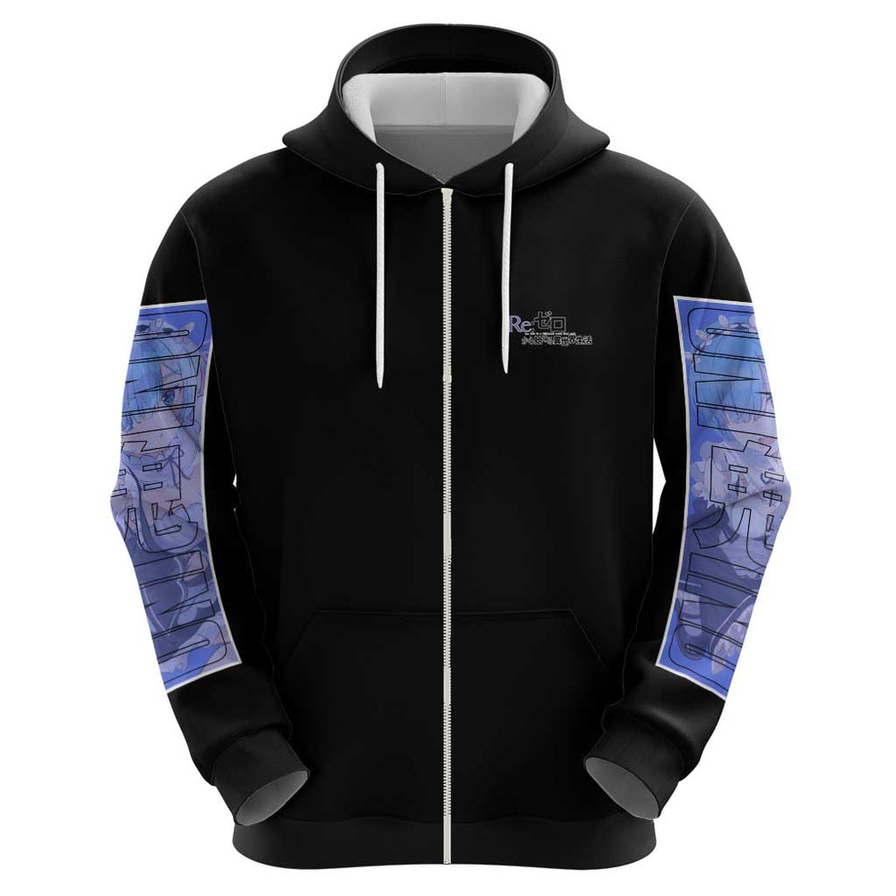 Rem Re Zero Streetwear Hoodie Anime Style Rem Re Zero Streetwear Hoodie Anime Style