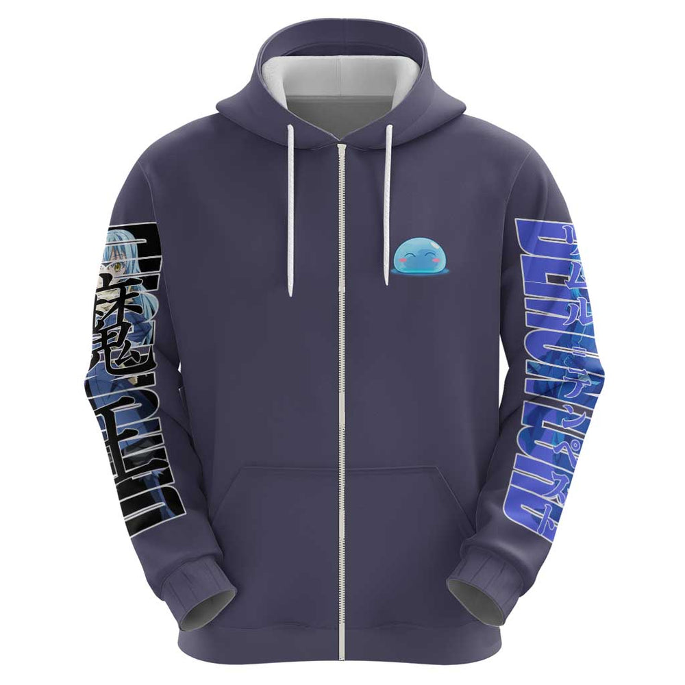 Rimuru Tempest - That Time I Got Reincarnated - Demon Lord Hoodie Anime Style Rimuru Tempest - That Time I Got Reincarnated - Demon Lord Hoodie Anime Style
