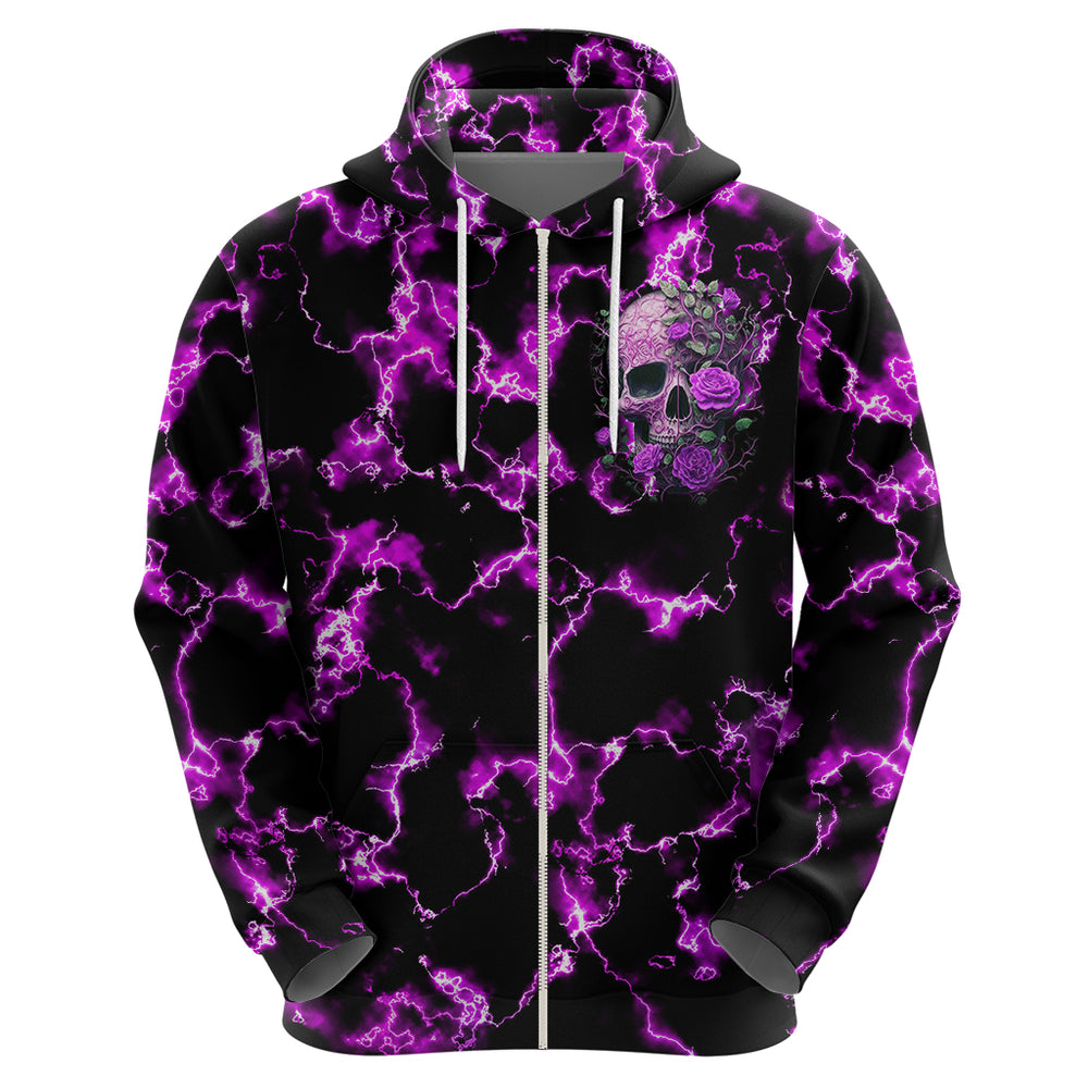 Rose Skull Hoodie She Whispered Back I am The Storm DT01 Rose Skull Hoodie She Whispered Back I am The Storm DT01