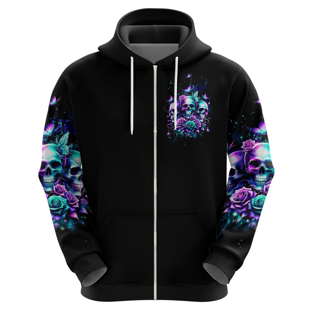 Rose Skull Hoodie Stuck Between IDK IDC And IDGAF DT01 Rose Skull Hoodie Stuck Between IDK IDC And IDGAF DT01