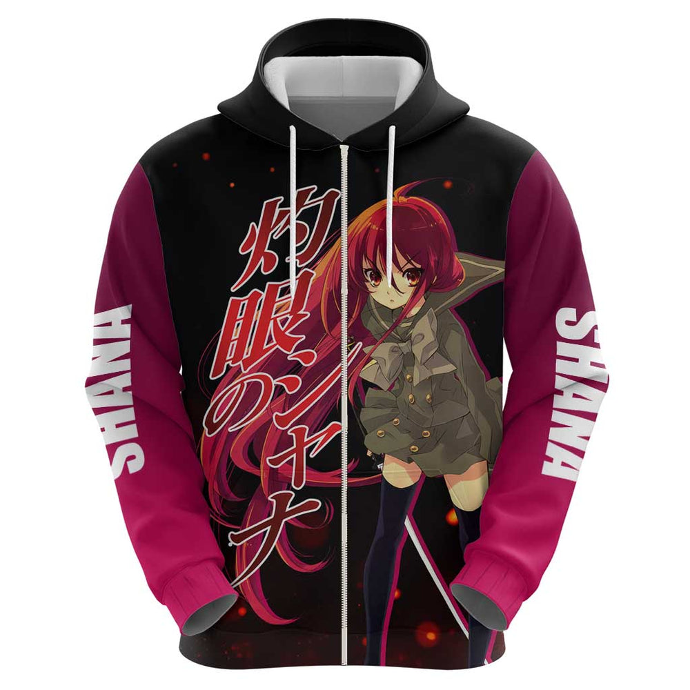 Shana - Shakugan no Shana Hoodie Anime Style Shana - Shakugan no Shana Hoodie Anime Style