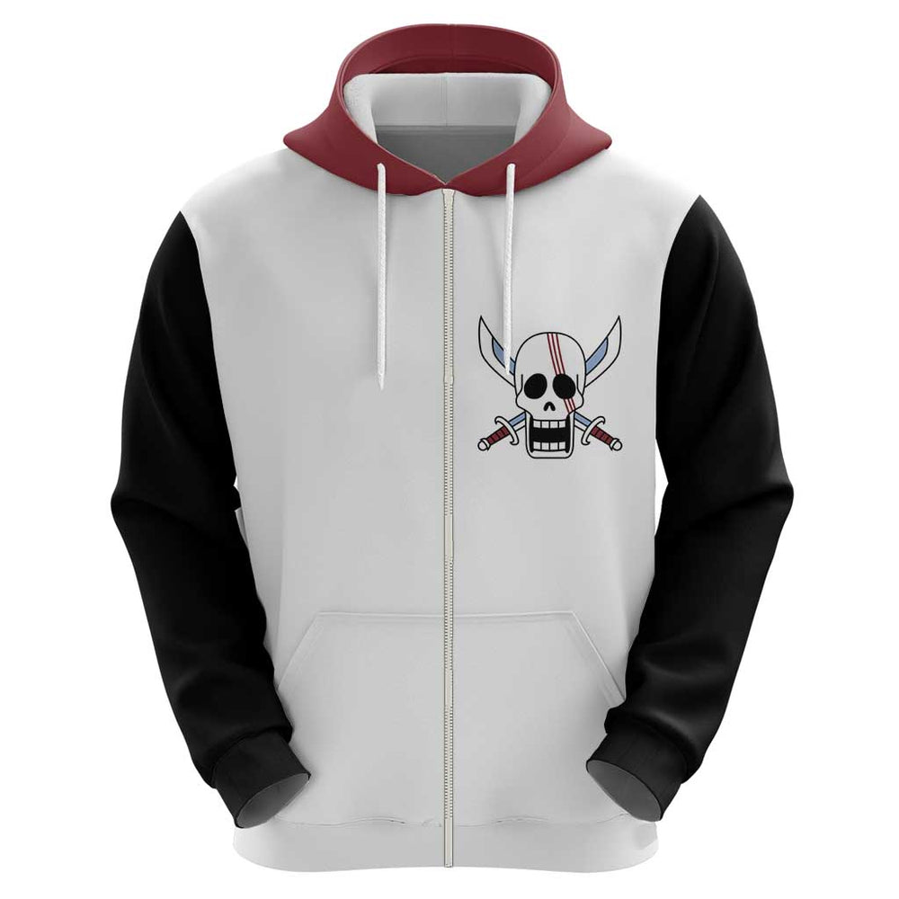 Shank Red Hair - One Piece Hoodie Anime Uniform Style Shank Red Hair - One Piece Hoodie Anime Uniform Style