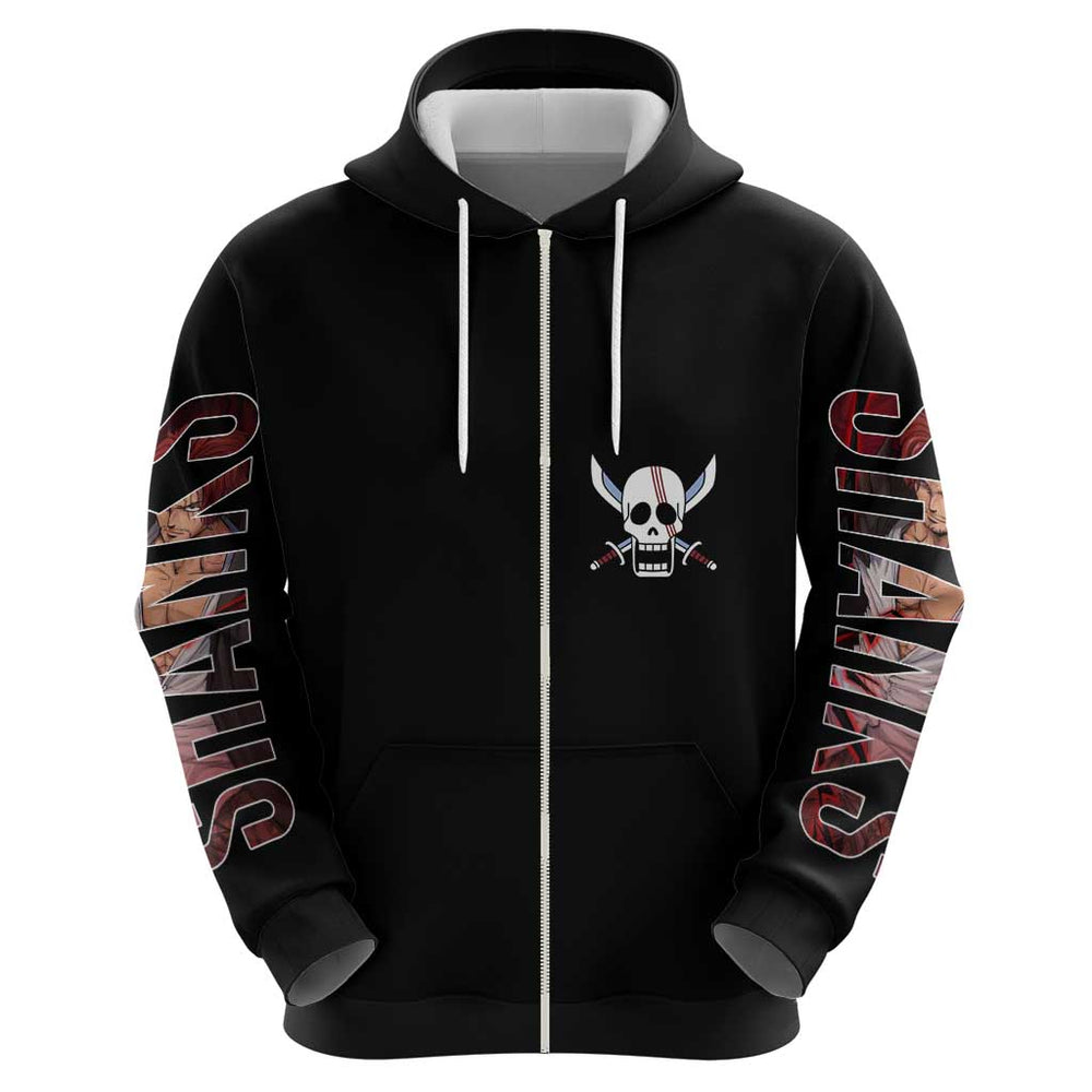 Shanks One Piece Hoodie Anime Style Shanks One Piece Hoodie Anime Style