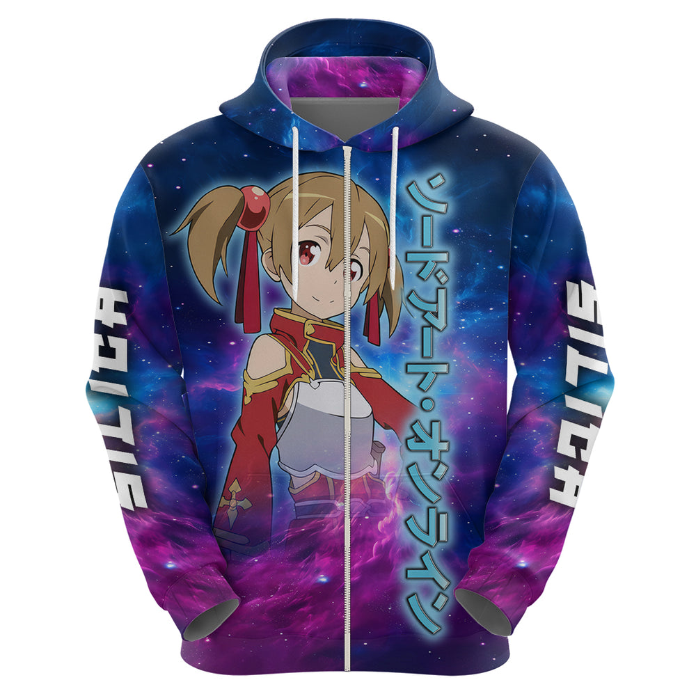Silica Hoodie Sword Art Galaxy Style Silica Hoodie Sword Art Galaxy Style