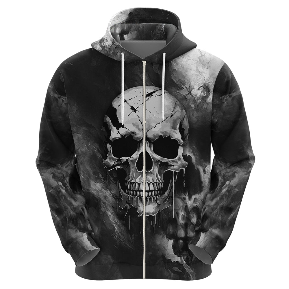 Skull Grunge Pattern Hoodie Warning I'm an Asshole Skull Grunge Pattern Hoodie Warning I'm an Asshole
