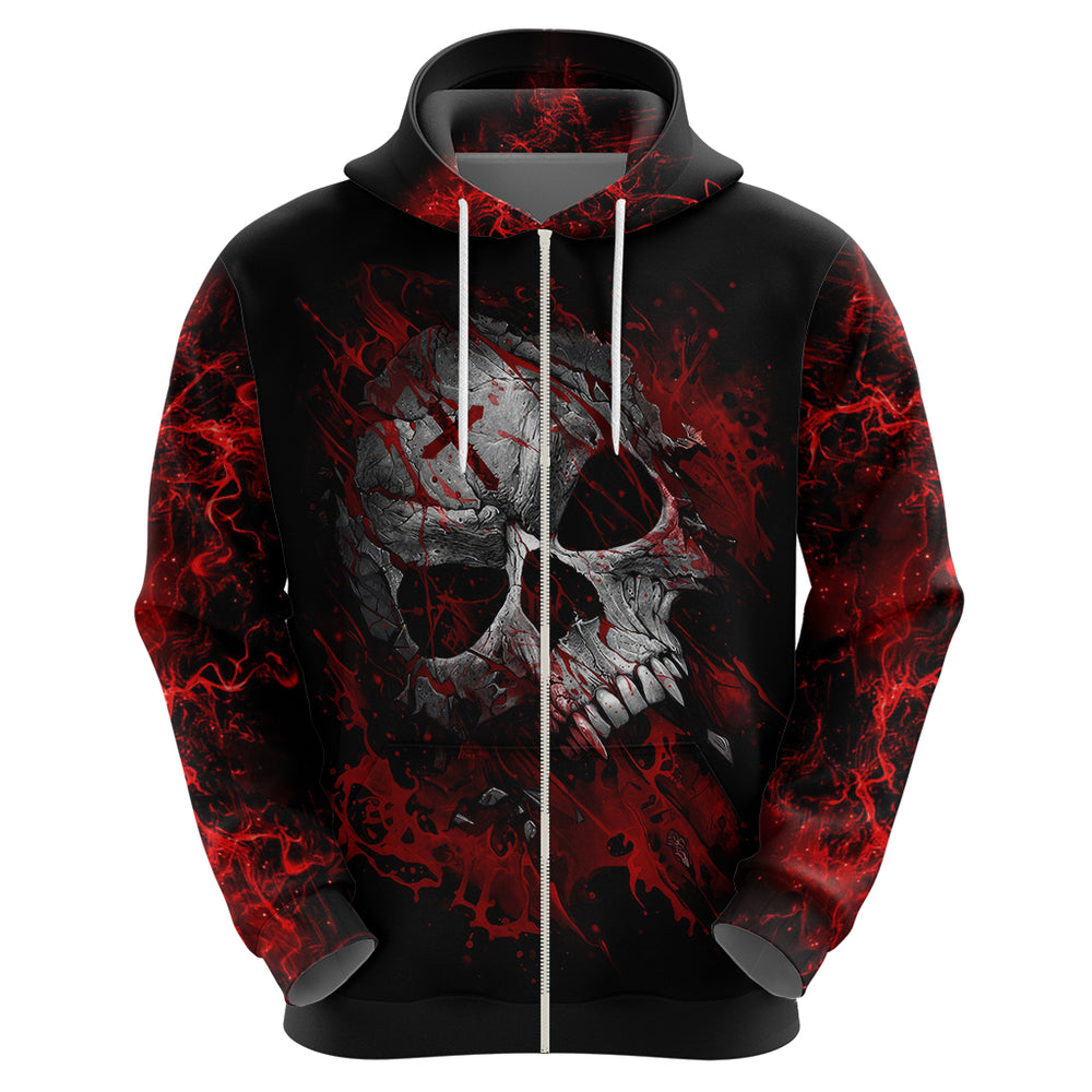 Skull Hoodie Bloody Skull Scream DT01 Skull Hoodie Bloody Skull Scream DT01