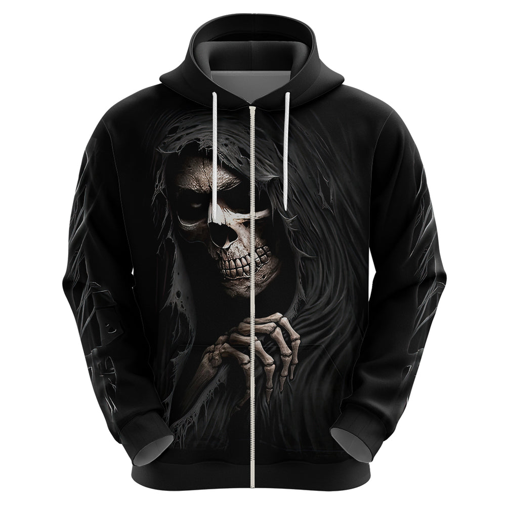 Skull Hoodie Evil Skeleton Look Inside DT01 Skull Hoodie Evil Skeleton Look Inside DT01