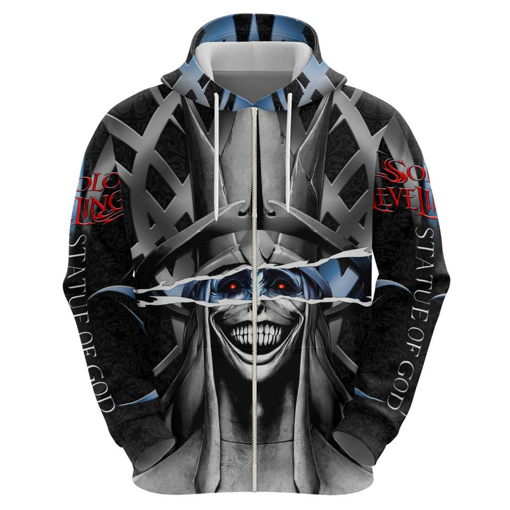 Statue of God Solo Leveling Hoodie Dark Surreal Gothic Style Statue of God Solo Leveling Hoodie Dark Surreal Gothic Style