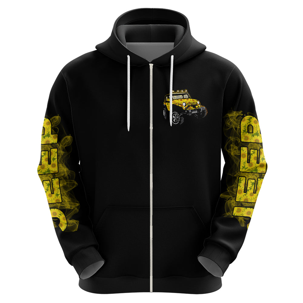 Sunflower Jeep Hoodie American Flag Sunflower Jeep DT01 Sunflower Jeep Hoodie American Flag Sunflower Jeep DT01