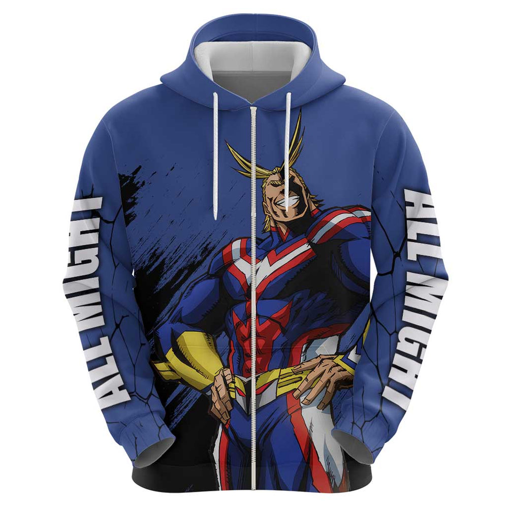 All Might - My Hero Academia Hoodie Anime Style All Might - My Hero Academia Hoodie Anime Style