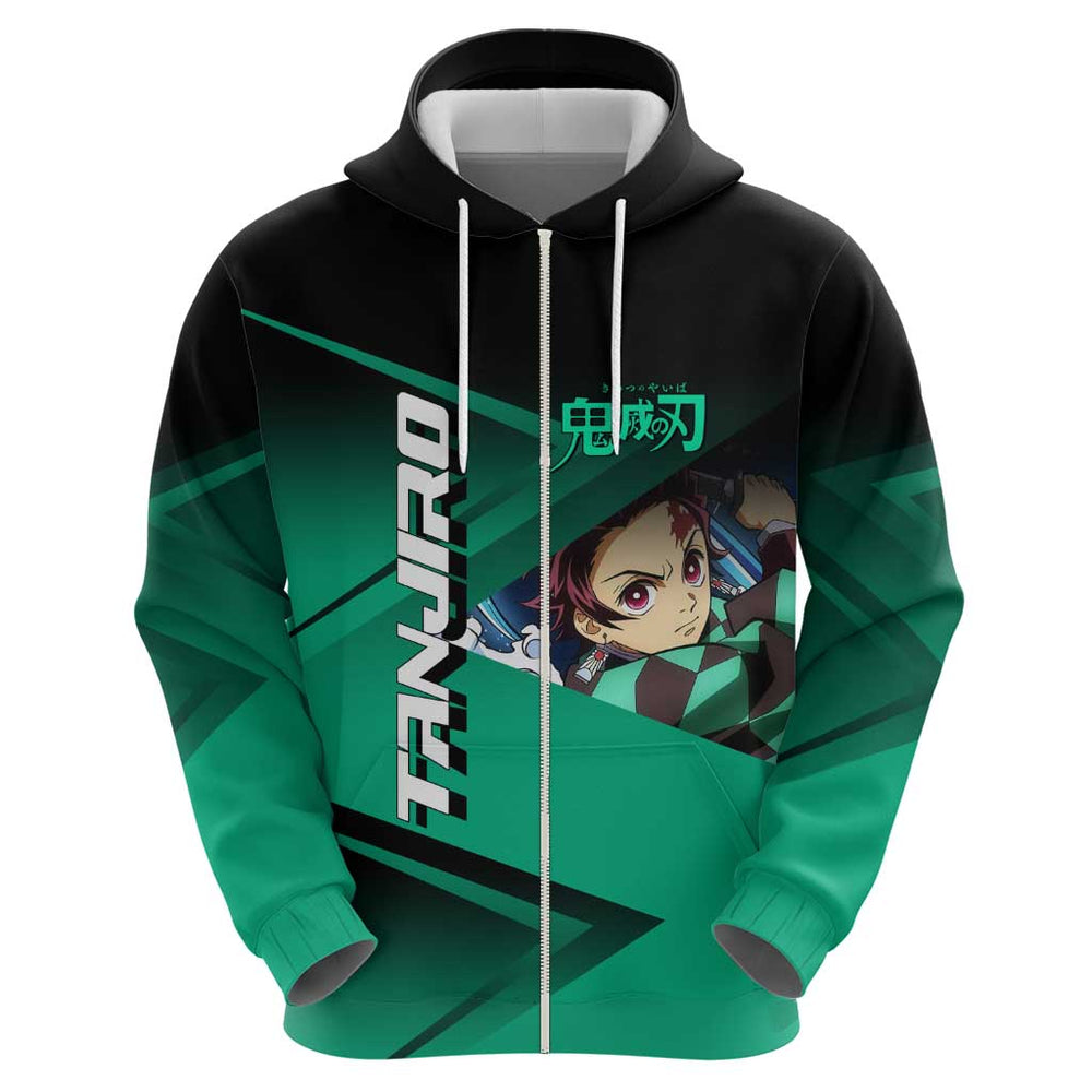 Tanjiro Kamado Water Hashira Hoodie Sporty Anime Mashup Style Tanjiro Kamado Water Hashira Hoodie Sporty Anime Mashup Style