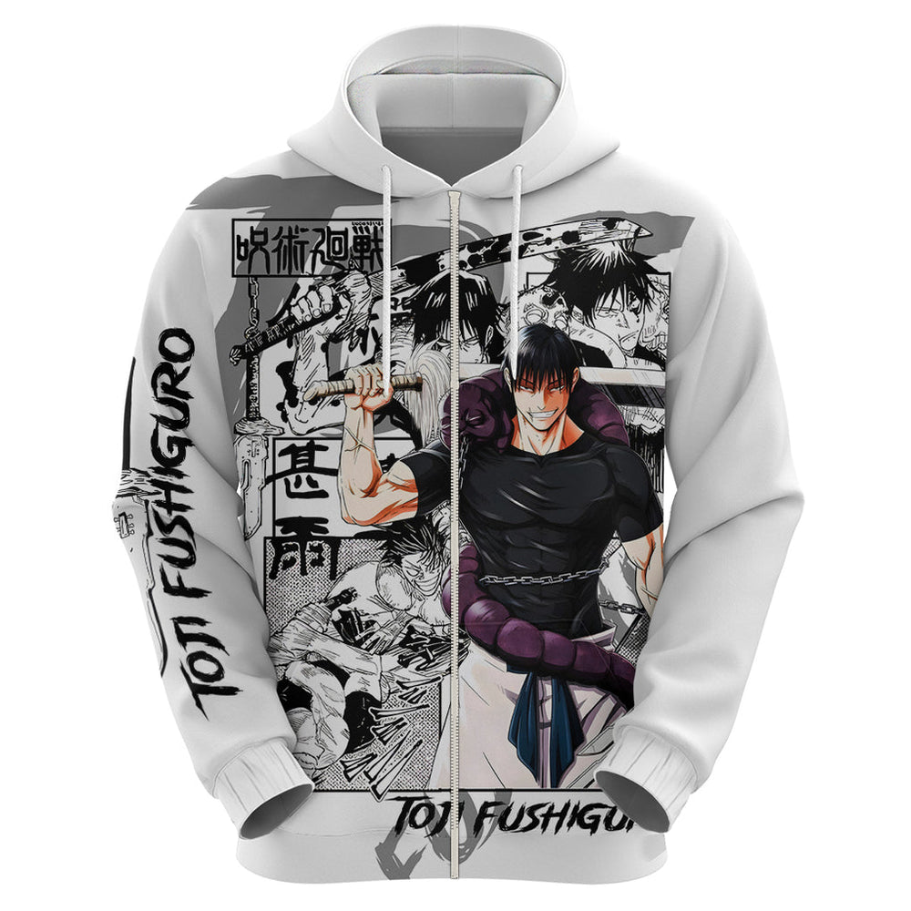 Toji Fushiguro - Jujutsu Kaisen Hoodie Anime Mix Manga Style Toji Fushiguro - Jujutsu Kaisen Hoodie Anime Mix Manga Style
