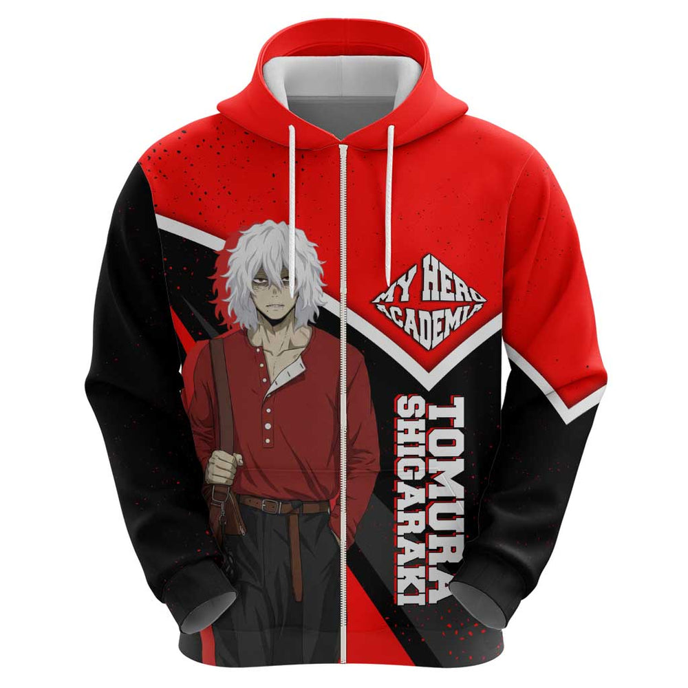 Tomura Shigaraki My Hero Academia Hoodie Anime Grunge Splatter Graphic Style Tomura Shigaraki My Hero Academia Hoodie Anime Grunge Splatter Graphic Style