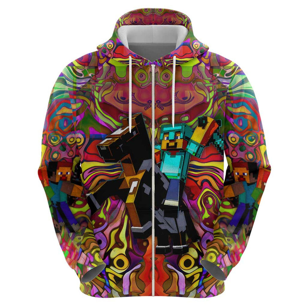Trippy Minecraft Hoodie Trippy Style Trippy Minecraft Hoodie Trippy Style