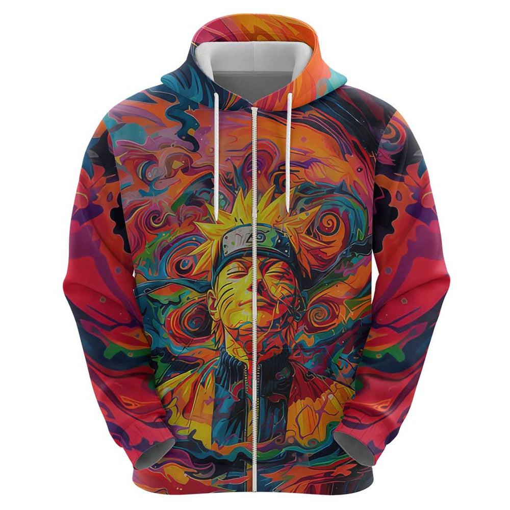 Trippy Naruto Hoodie Anime Mix Trippy Style Trippy Naruto Hoodie Anime Mix Trippy Style