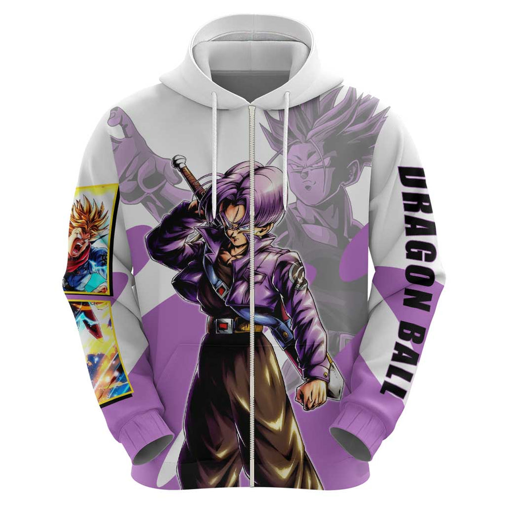 Trunks Time Warrior Hoodie Dynamic Anime Sword Style Trunks Time Warrior Hoodie Dynamic Anime Sword Style