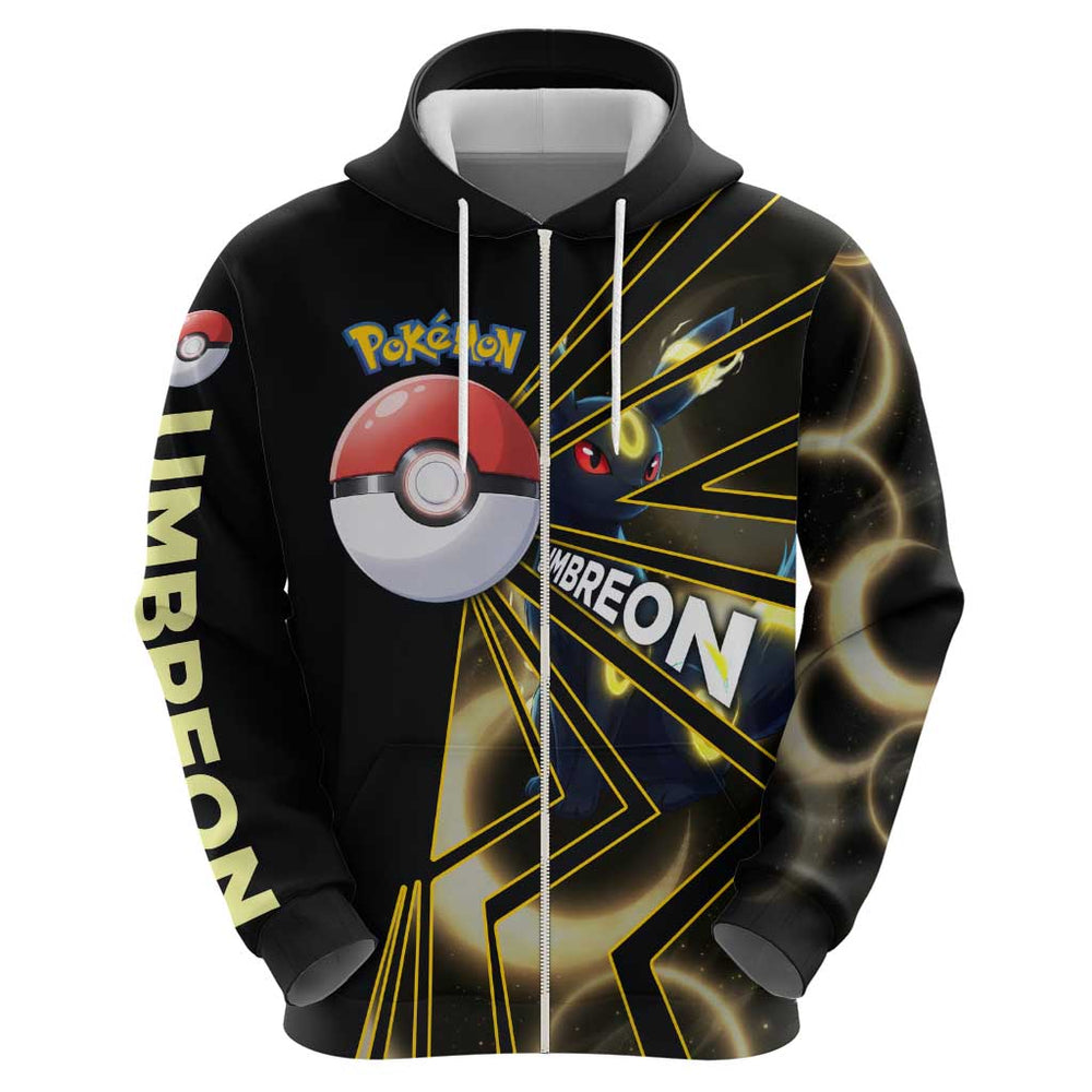 Umbreon Pok Hoodie Lunar Eclipse Comic Style Umbreon Pok Hoodie Lunar Eclipse Comic Style
