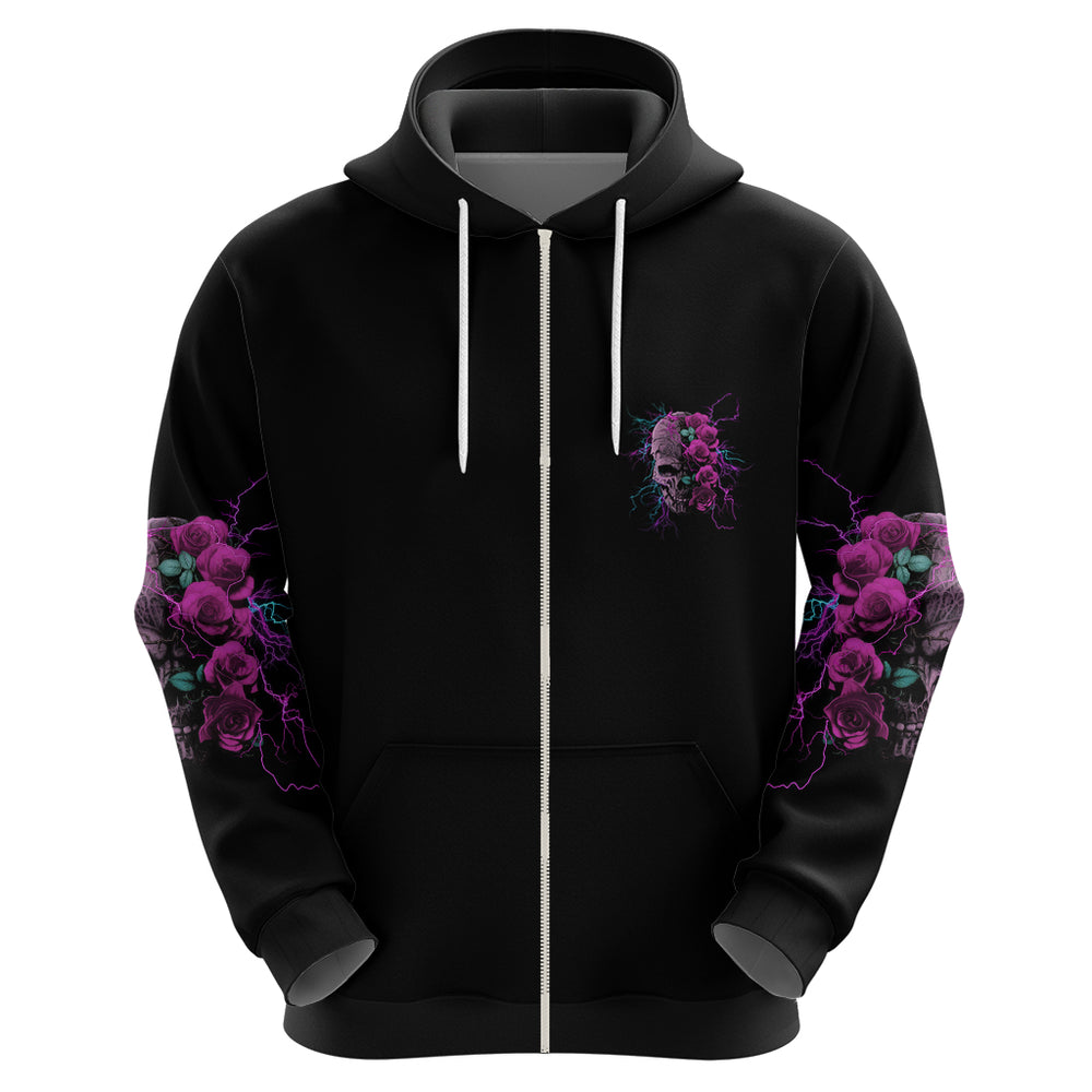 Underestimate Me Rose Skull Hoodie Underestimate Me Rose Skull Hoodie