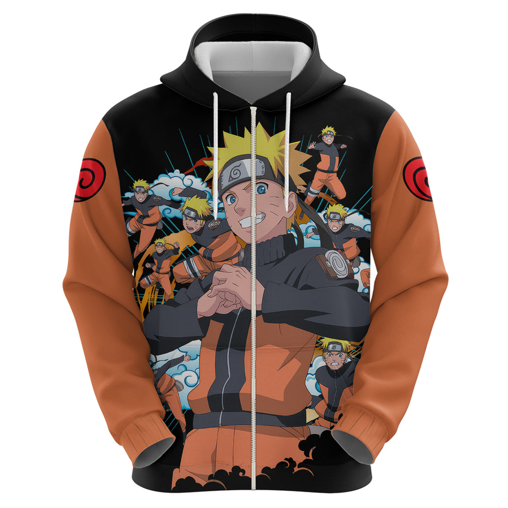 Uzumaki Shadow Clone Jutsu - Naruto Hoodie Anime Style Uzumaki Shadow Clone Jutsu - Naruto Hoodie Anime Style