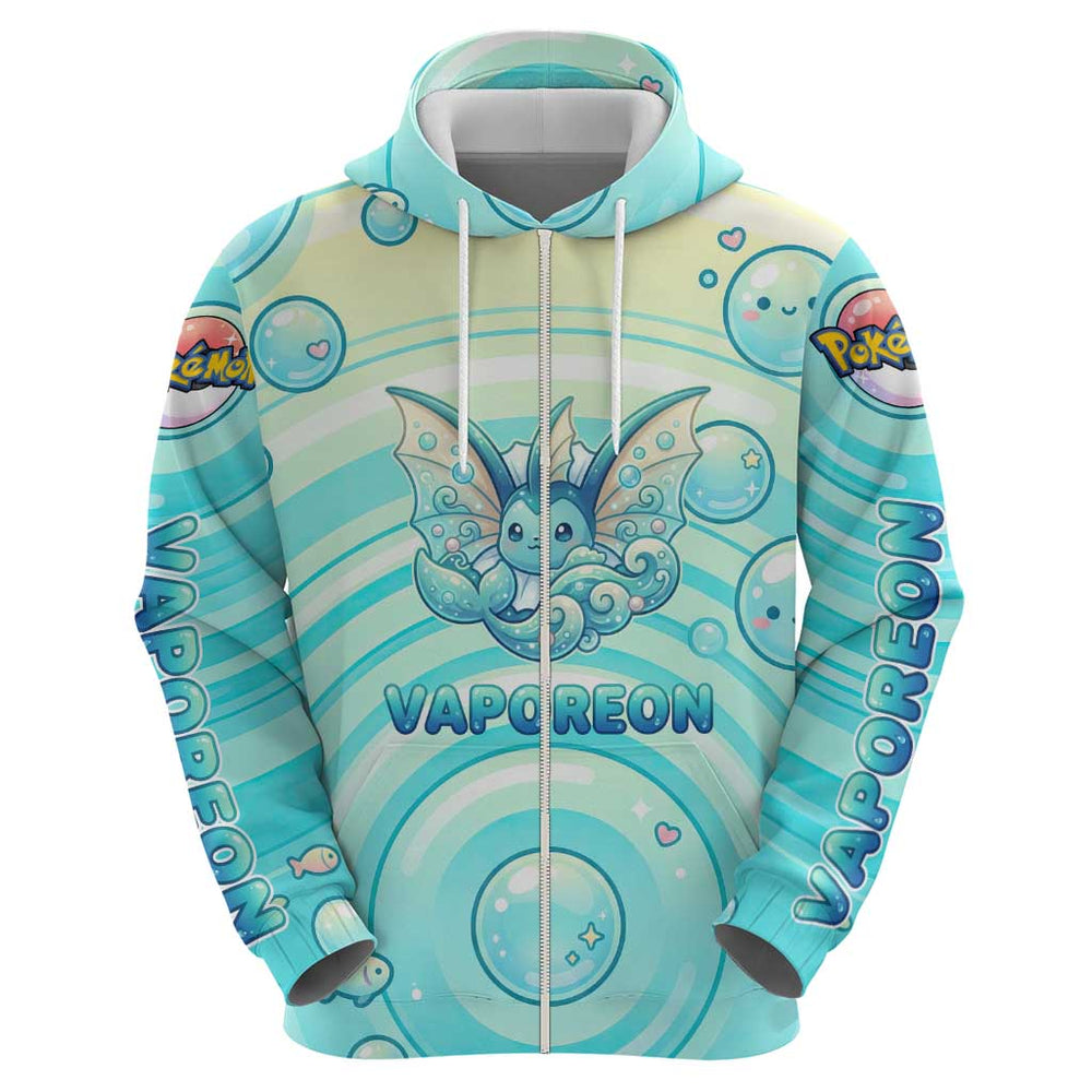 Vaporeon Hoodie Dreamy Ocean Bubble Fantasy Art Vaporeon Hoodie Dreamy Ocean Bubble Fantasy Art