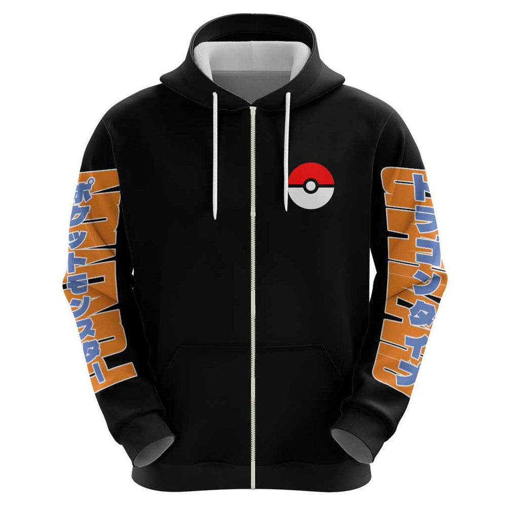 Charizard Poke Hoodie Anime Style Charizard Poke Hoodie Anime Style
