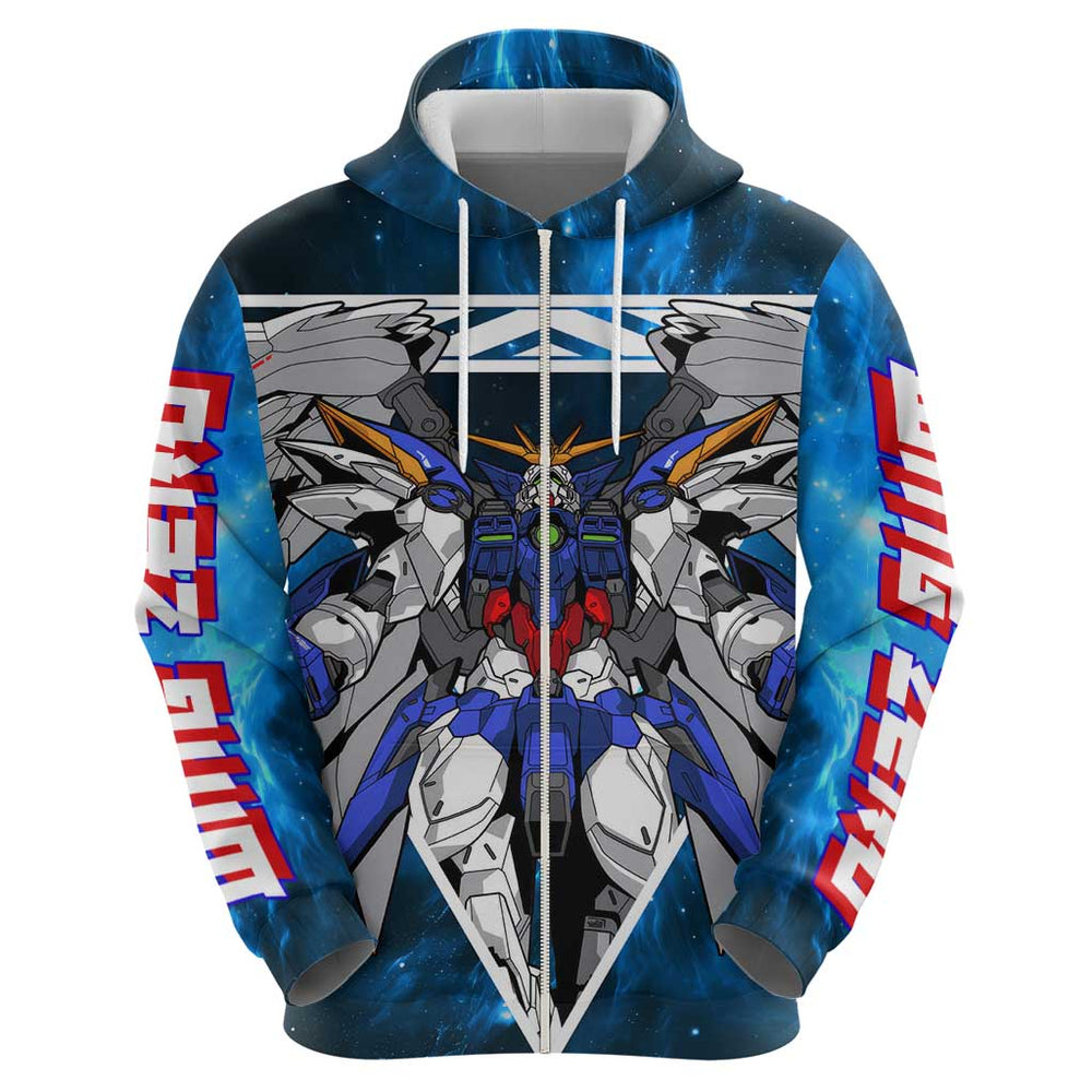 Wing Zero Gundam Hoodie Anime Style Wing Zero Gundam Hoodie Anime Style