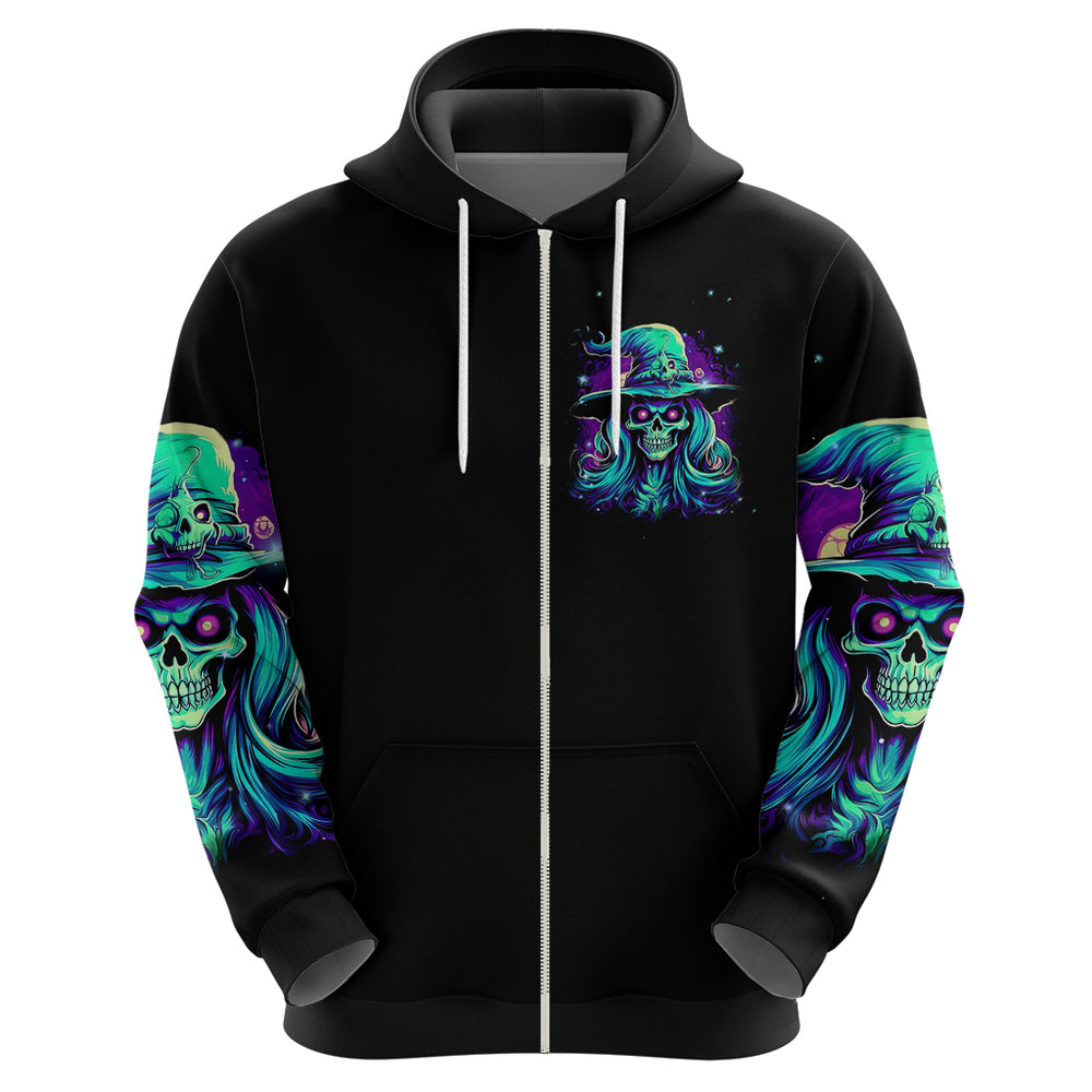 Witch Skull Hoodie Skull Witch Hello Darkness My Old Friend DT01 Witch Skull Hoodie Skull Witch Hello Darkness My Old Friend DT01