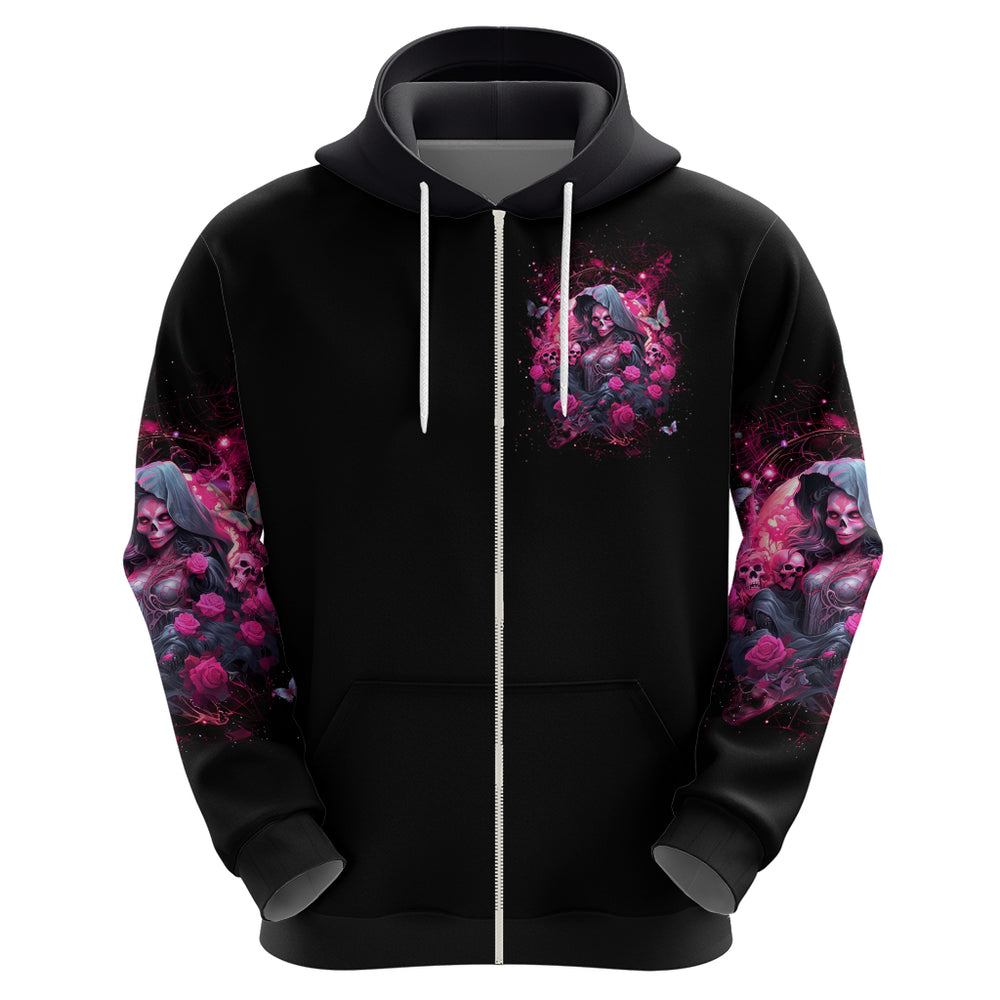 Witch Skull Hoodie They Whispered To Her You Cannot Withstand The Storm DT01 Witch Skull Hoodie They Whispered To Her You Cannot Withstand The Storm DT01
