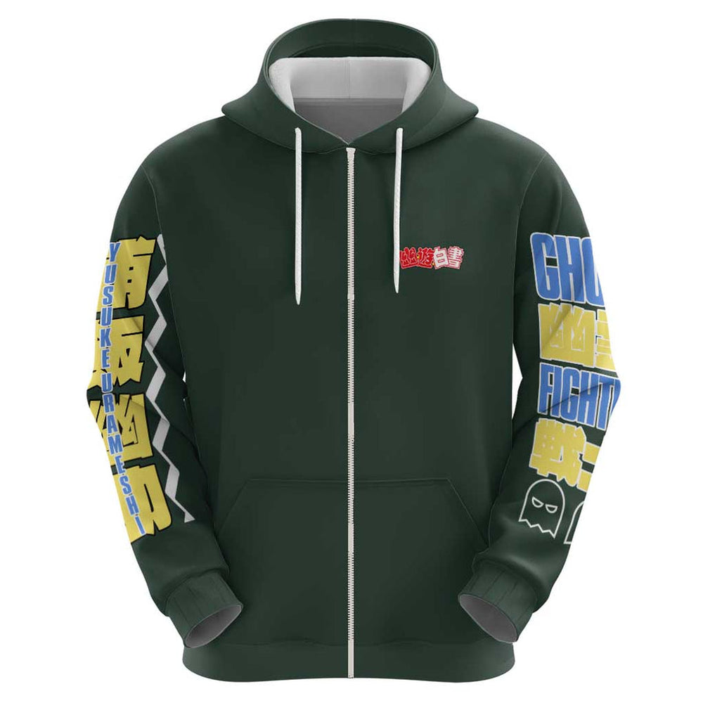 Yusuke Urameshi V3 Yuyu Hakusho Hoodie Anime Style Yusuke Urameshi V3 Yuyu Hakusho Hoodie Anime Style