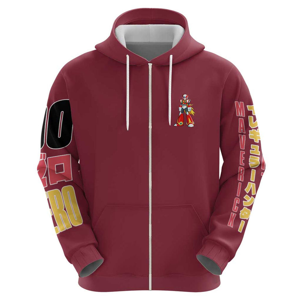 Zero Mega Man Hoodie Anime Style Zero Mega Man Hoodie Anime Style