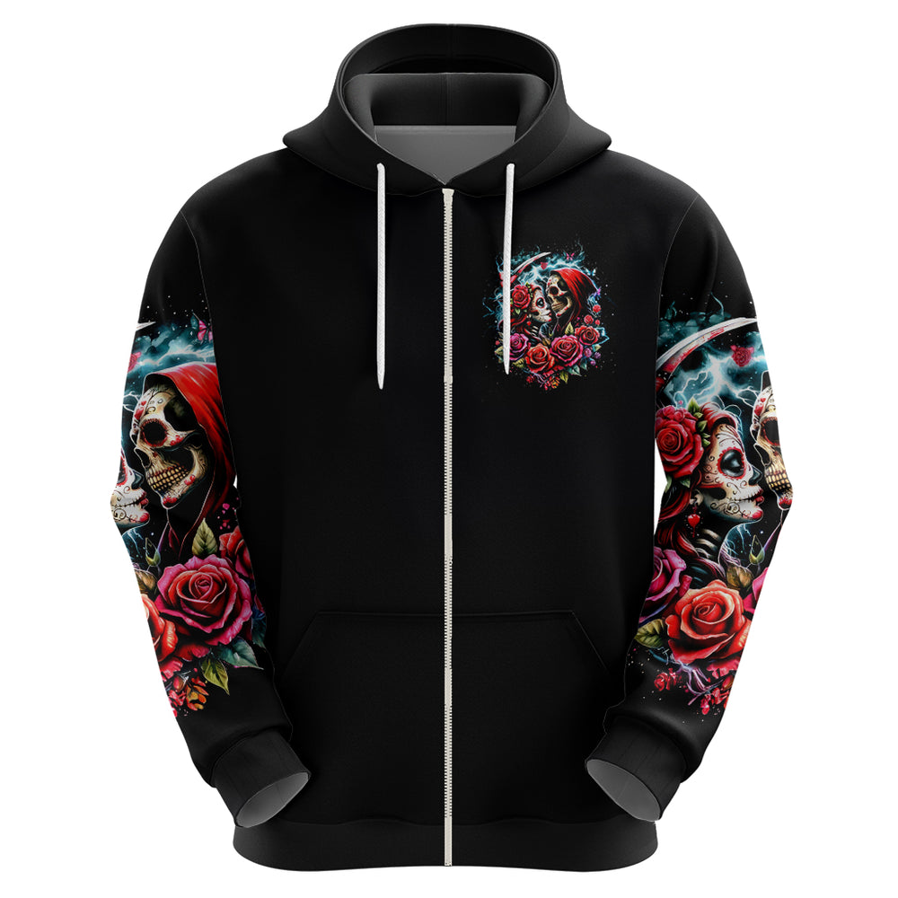 Couple Skull Hoodie From Our Firse Kiss DT01 Couple Skull Hoodie From Our Firse Kiss DT01